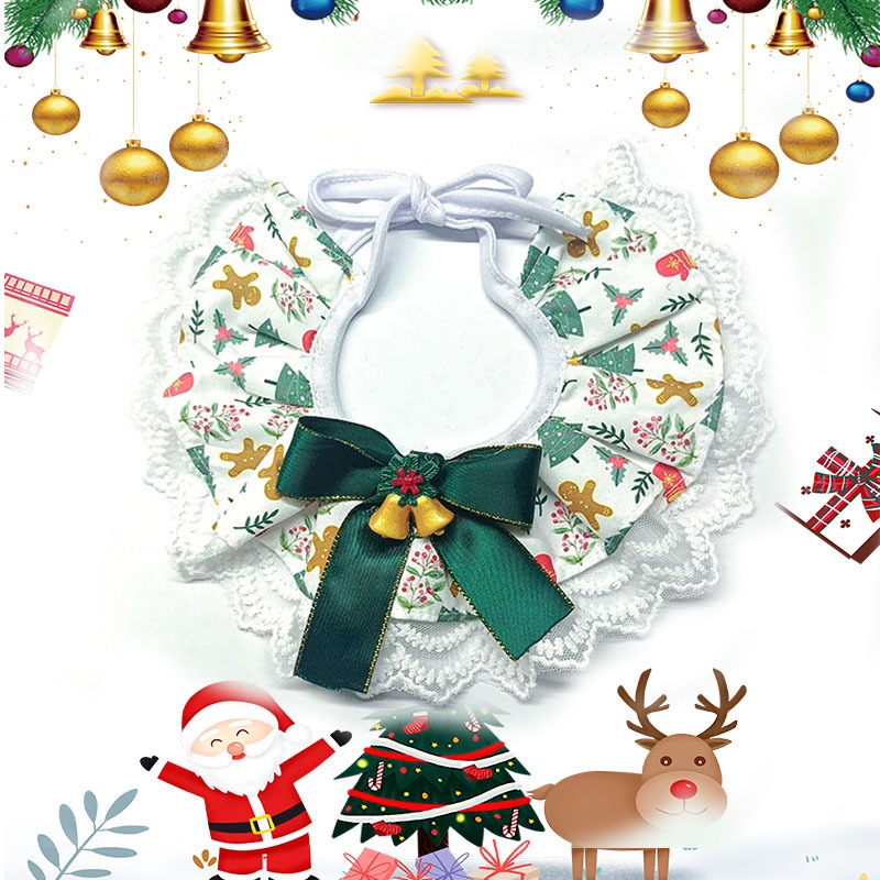 Khăn Choàng Cổ Họa Tiết Giáng Sinh Cho Thú Cưng