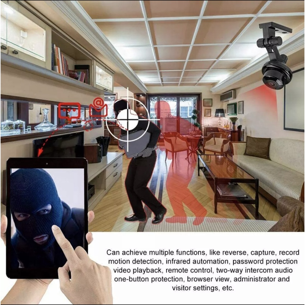 Ready A9 Wifi Mini Camera Không Dây Đầu Ghi Hình Máy Ghi Âm Camera     An Ninh Cho Bé Và Thú Cưng Nhà Thông Minh Serein