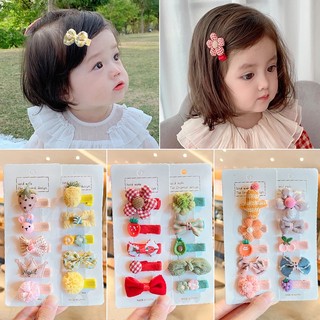 Set 10 Kẹp Tóc Nơ Dễ Thương Cho Bé Gái