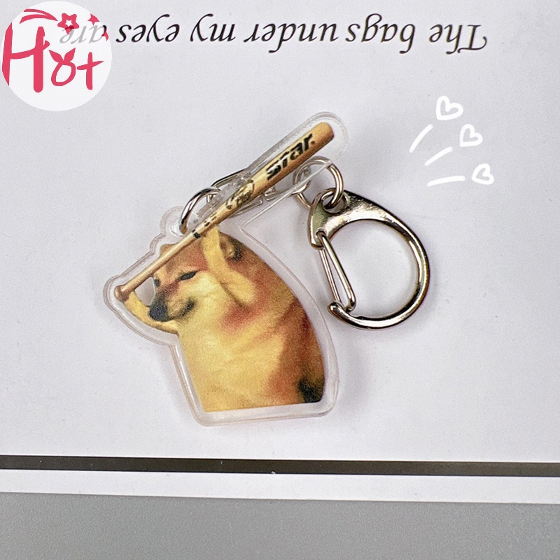 Jr Móc Khóa Hình Chú Chó shiba inu confusing Sáng Tạo Dễ Thương vn