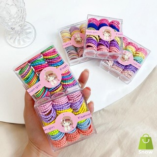 100 Dây Thun Cột Tóc Nhiều Màu Bé Gái