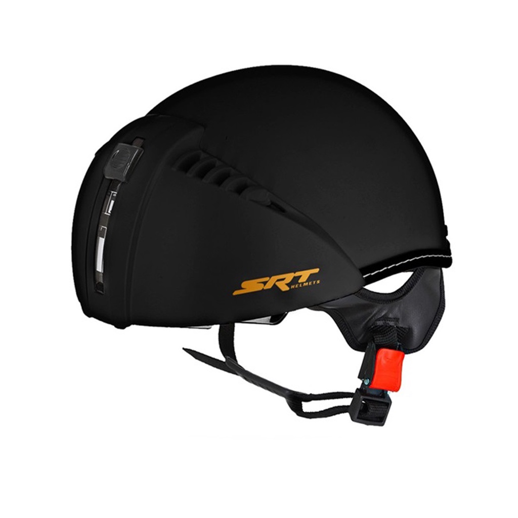 Mũ bảo hiểm 1/2 kính âm - SRT - Lồng ép cao cấp - Siêu thoáng khí