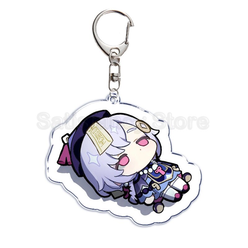 Móc khóa Hot Game Genshin Impact Móc chìa khóa Zhongli Venti Xiao Kazuha Phụ Kiện Dễ Thương Túi Mặt Dây Chuyền