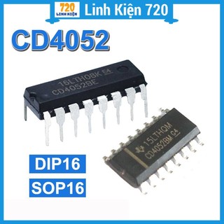 Ic cd4052 dip16/sop16 4 kênh kép