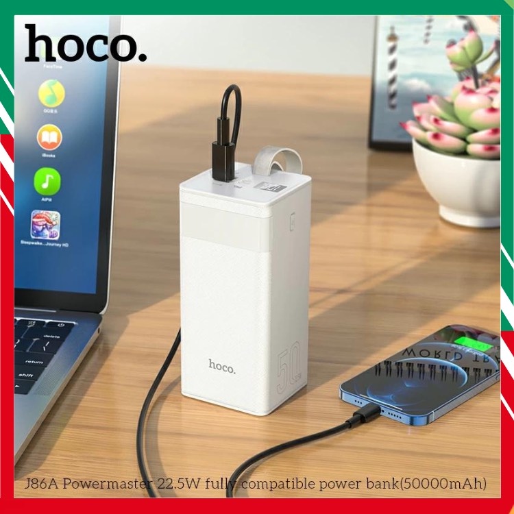 🚀CHÍNH HÃNG HOCO🚀Pin/Sạc Dự Phòng J86A 50000mAh Sạc Nhanh 3.0 / 2.0  tặng ô tô