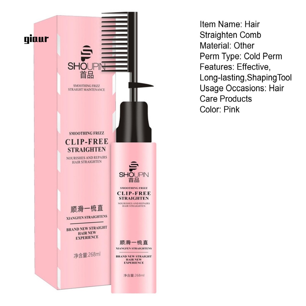 Giaurz Lược Chải Tóc Thẳng Thân Thiện Với Da Đầu Nuôi Dưỡng Tóc Thẳng Dài Lâu