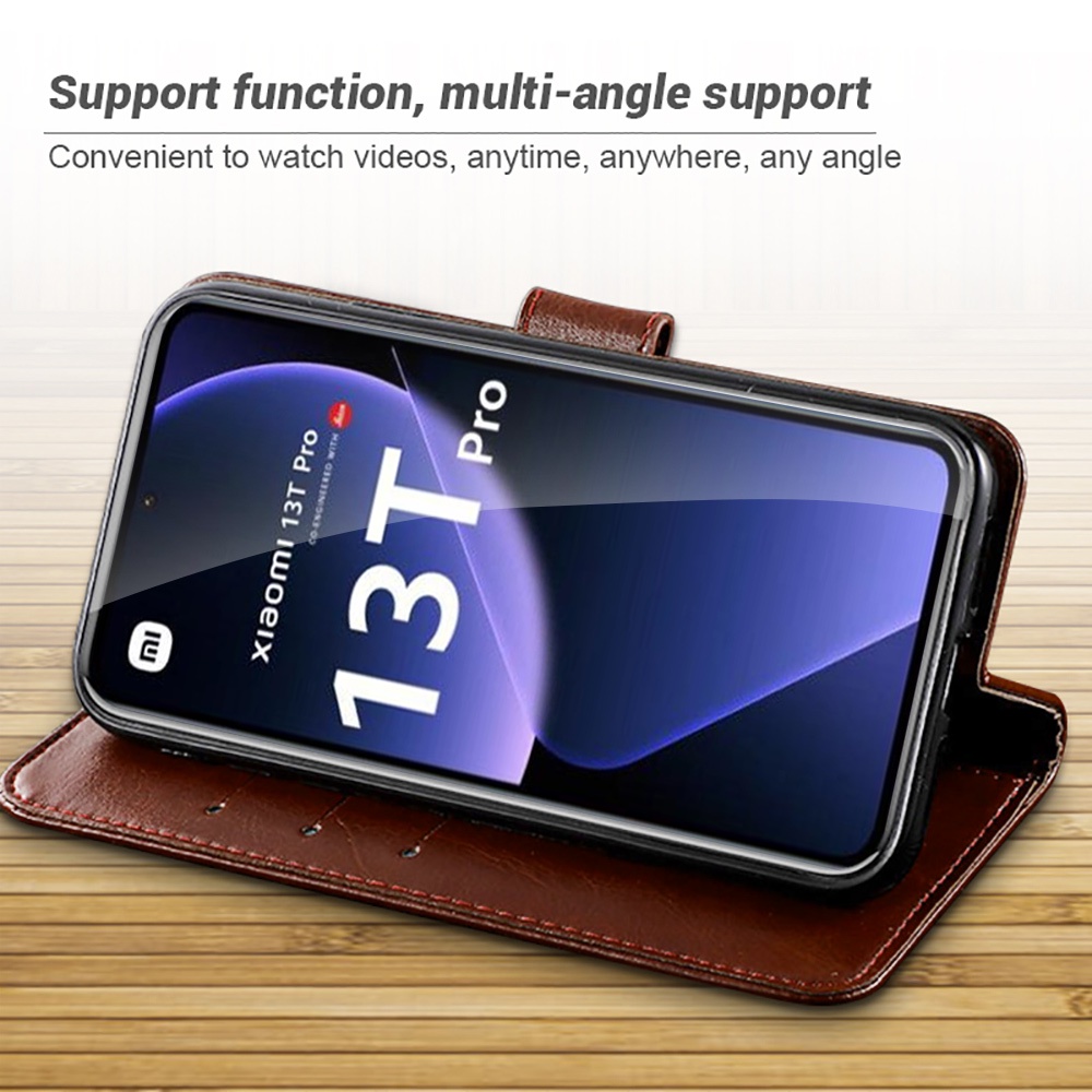 Bao Da Điện Thoại Nắp Lật Từ Tính Cho xiaomi 13t pro2023 redmi k60 ultra xiaomi13t mi 13tpro 13 t 13 t pro 5g k60 ultra