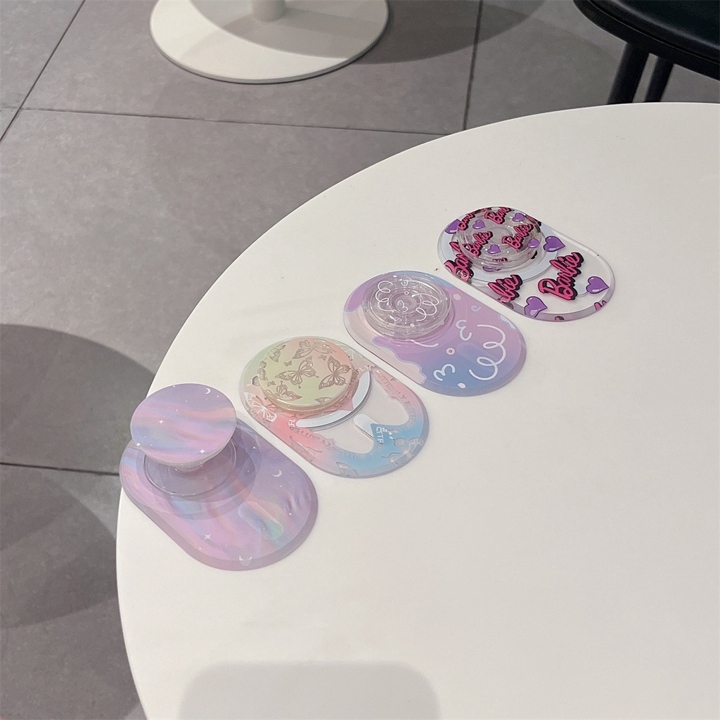 Giá Đỡ Điện Thoại Hít Nam Châm Chống Rơi In Hình Hoạt Hình Đáng Yêu Cho iphone