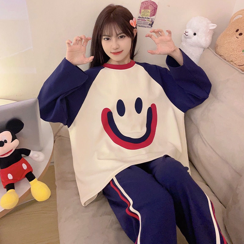 Bộ Đồ Ngủ cotton Tay Dài Phong Cách Mới 2023