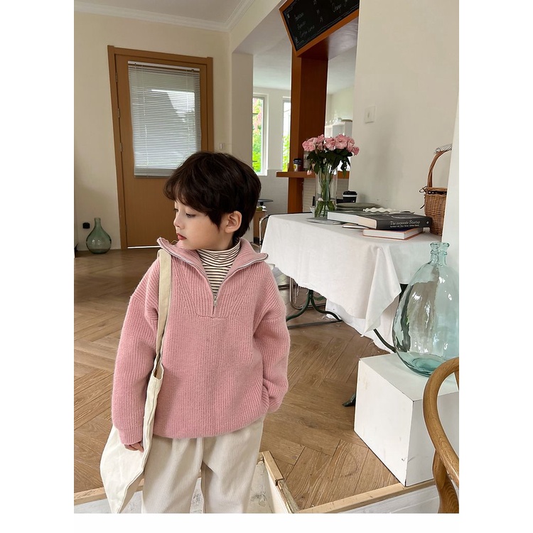 Áo Sweater Thu Đông Phong Cách Hàn Quốc Hợp Thời Trang Cho Bé Trai