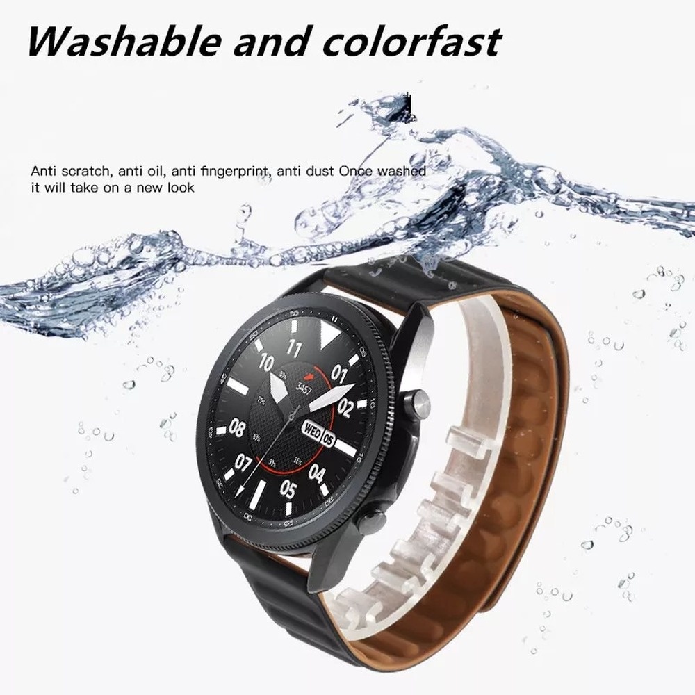 SAMSUNG Dây Đeo Silicon Từ Tính 20mm 22mm 42mm 46mm Galaxy Watch 3 4 45mm 41mm Dành Cho Đồng Hồ Thông Minh Huawei Amazfi