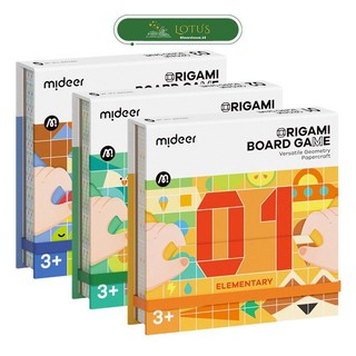 Đồ chơi thủ công gấp giấy thông minh 3 cấp độ Mideer Origami Board Game - Lotus