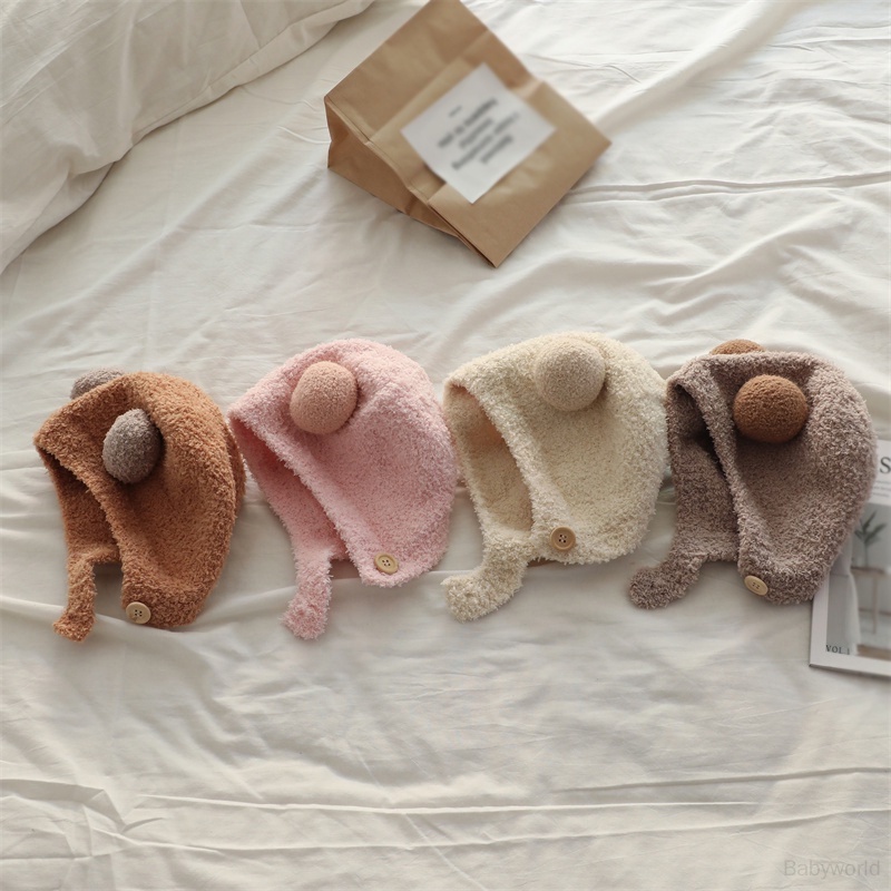 Mũ beanie Trùm Tai Giữ Ấm Mùa Đông Phong Cách Hàn Quốc Cho Bé