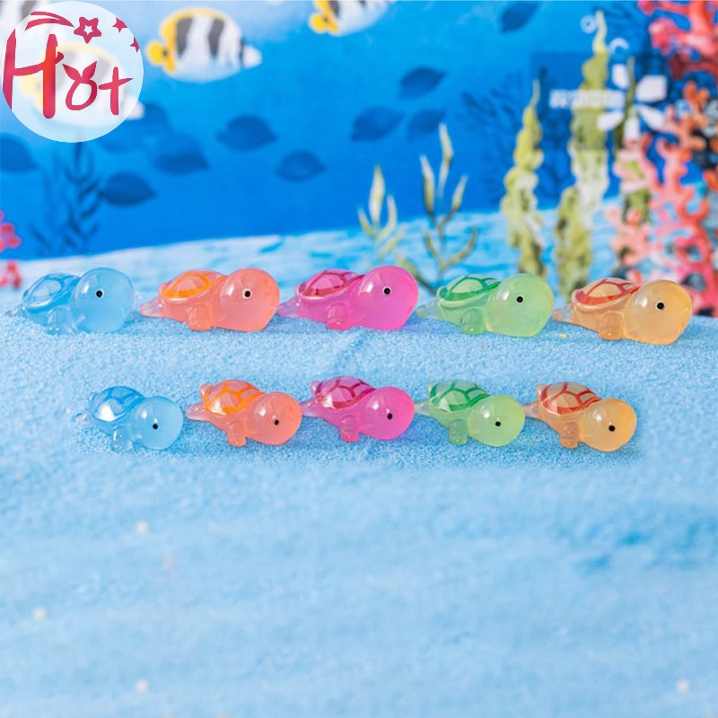 Jr Set 1 / 5 Tượng Rùa mini Dạ Quang Trang Trí Nội Thất Xe Ô Tô vn