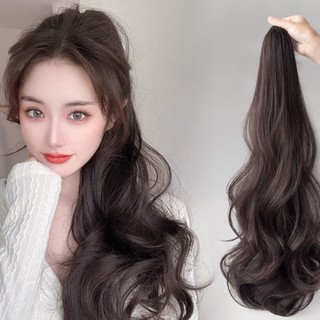Xijing Lấy Đuôi Ngựa Dài Xoăn Tóc Giả Sóng Lớn Lấy Kẹp Loại Đuôi Ngựa Cao Tự Nhiên Lông Tơ Braid