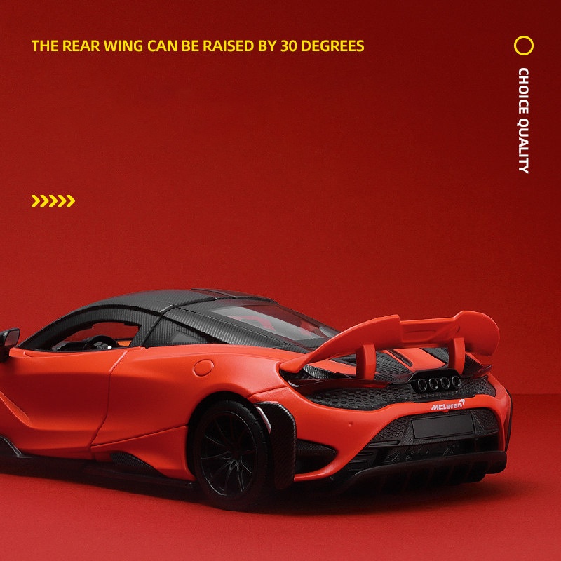 1:24 mclaren 765lt siêu xe mô hình hợp kim đồ chơi ô tô diecasts đúc kim loại  tăng ô tô