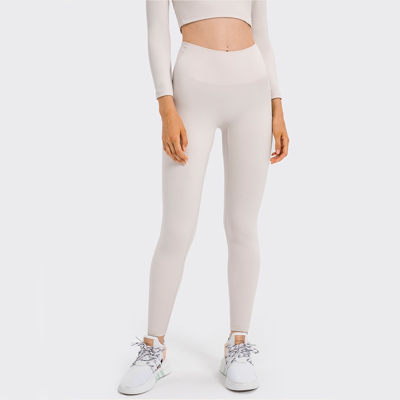 Quần Legging Thể Thao Cạp Cao Không Xuyên Biên Giới Ôm Dáng Tập Yoga Chạy Bộ