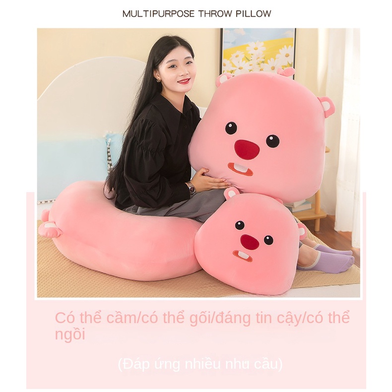 Gối Ôm Dạng Nhấn Hình Hoạt Hình Dễ Thương Cho Cặp Đôi