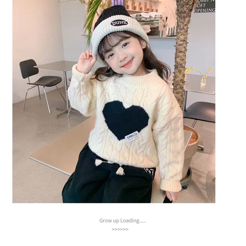 Áo Len Tay Dài Phong Cách Hàn Quốc Thời Trang Mới Cho Bé Gái