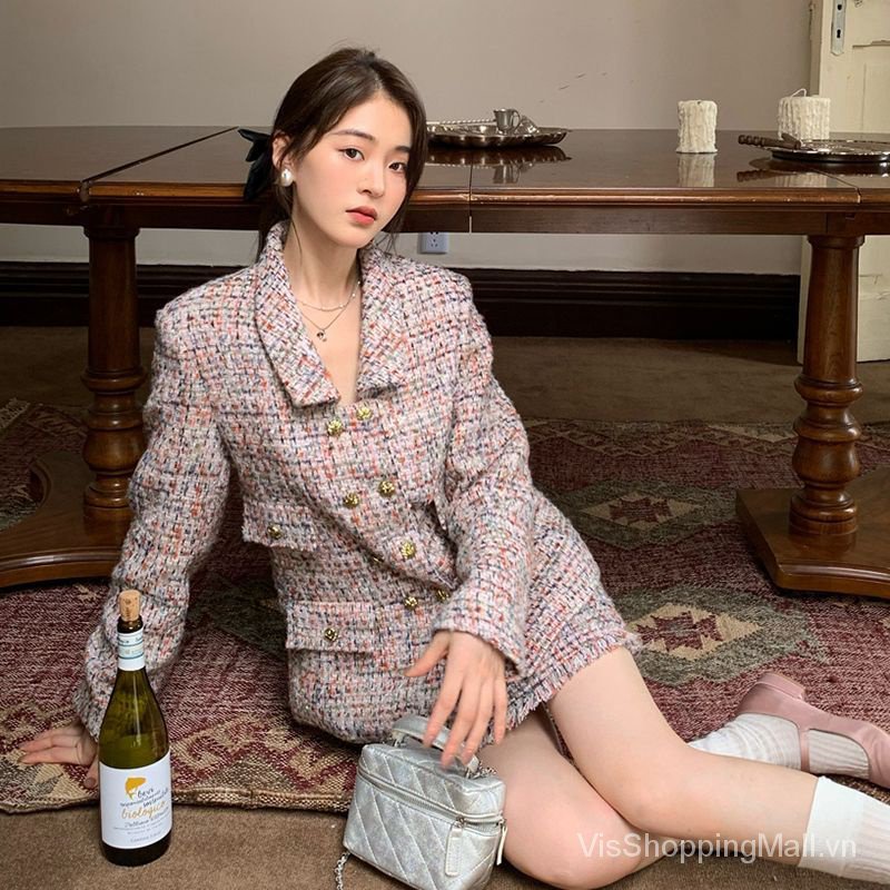 Bộ Sưu Tập Thơ Mộng paris Áo Dài Tay Hai Dây + Quần Dài Thời Trang Cao Cấp