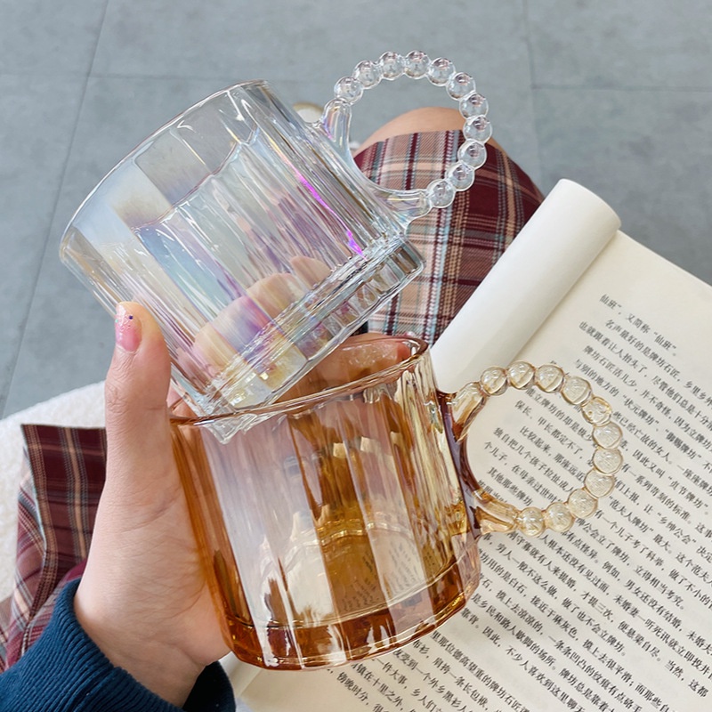 Kính Ly Thủy Tinh Uống Bia / Cà Phê Có Tay Cầm Dung Tích 280ml