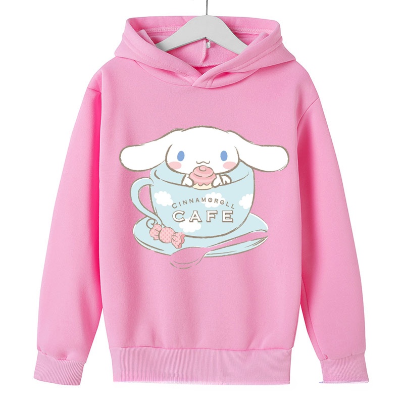 Mới Áo hoodie Tay Dài In Hình sanrio cinnamoroll Dễ Thương Cho Bé