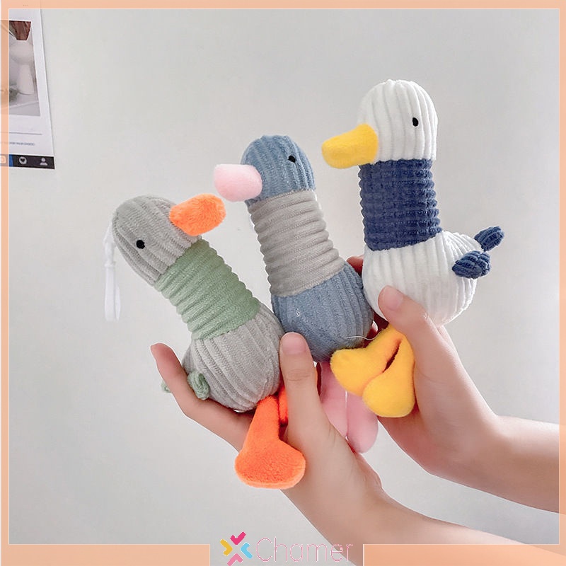 Móc Khóa Vịt Nhồi Bông Dễ Thương Dành Cho Bé Gái Mới
