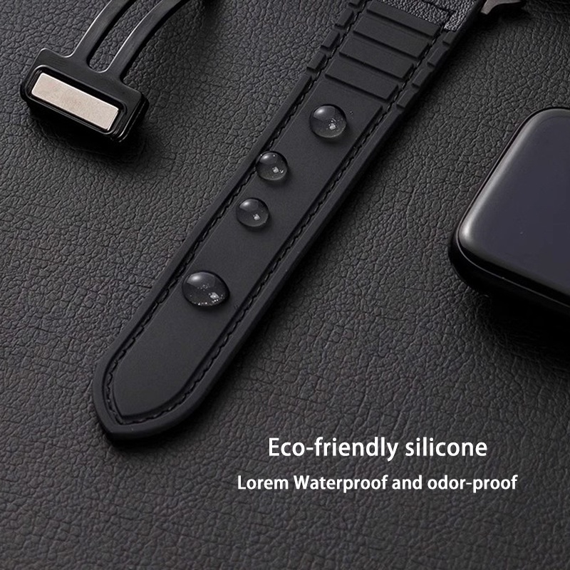 Da Dây Đeo Silicon Từ Tính Thay Thế Chuyên Dụng Cho iwatch series 9 8 7 se 6 5 4 3 ultra apple watch 40mm 44mm 41mm 45mm 49mm