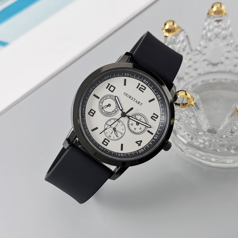 Đồng Hồ quartz Dây silicone Thiết Kế Đơn Giản