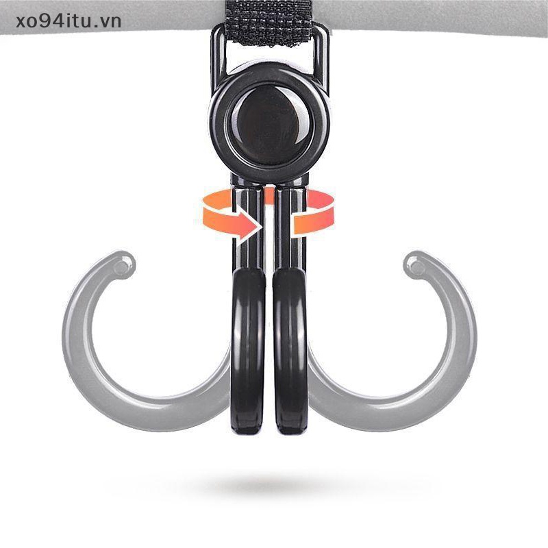 Xoitu 1 / 2 Móc Đôi Gắn Xe Đạp / Xe Máy / Xe Đạp Điện Xoay Được vn