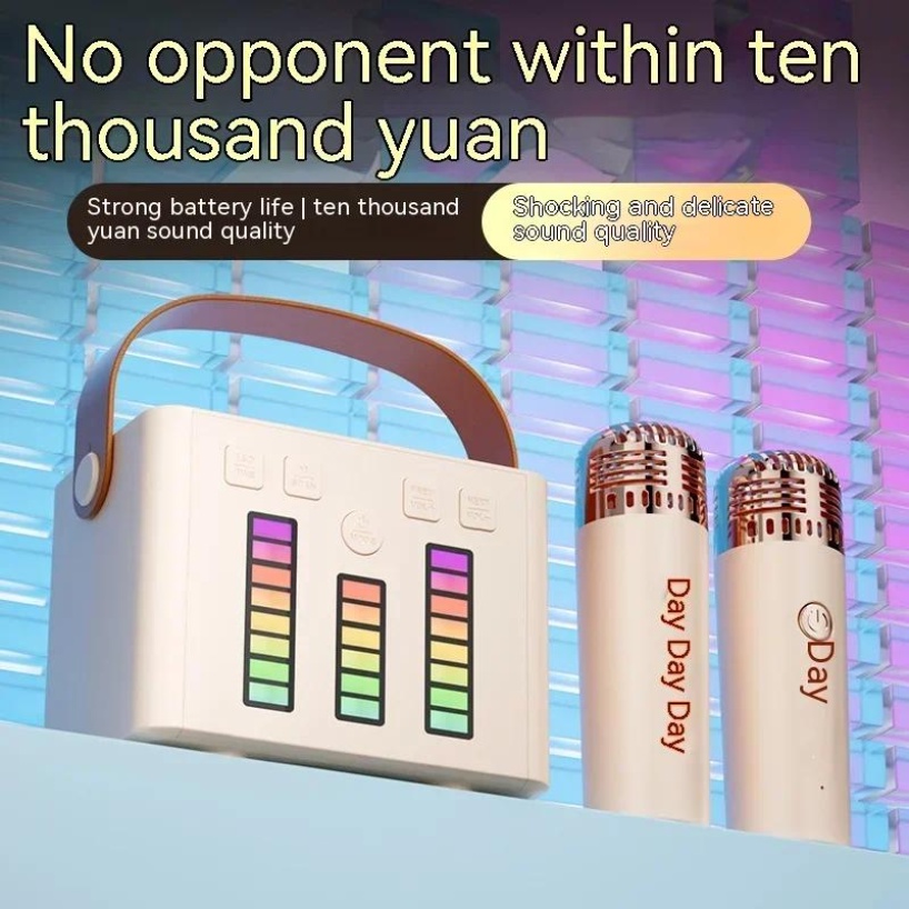 Bộ Loa karaoke bluetooth Không Dây mini Có Đèn rgb