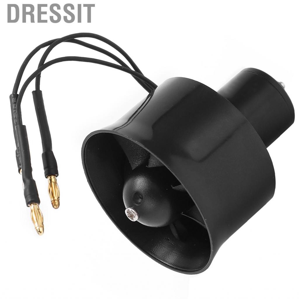 Dressit RC Airplane Brushless Motor  High‑speed Operation Rc Upgrade Parts High Efficiency Ducted Fan 30mm EDF 6 Blades for