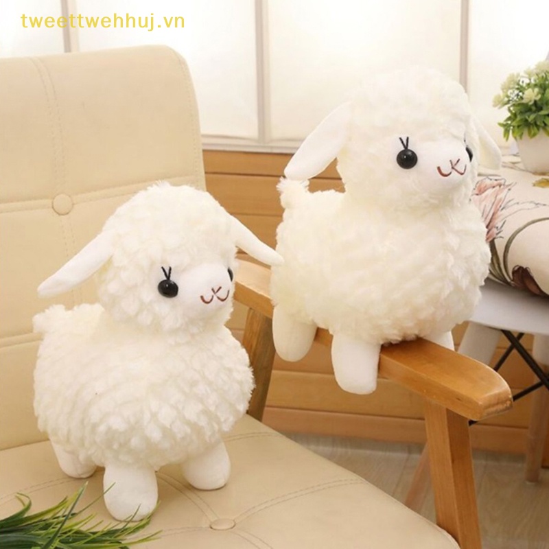 Đồ chơi nhồi bông Hình Cừu Trắng Dễ Thương Trang Trí Ghế sofa
