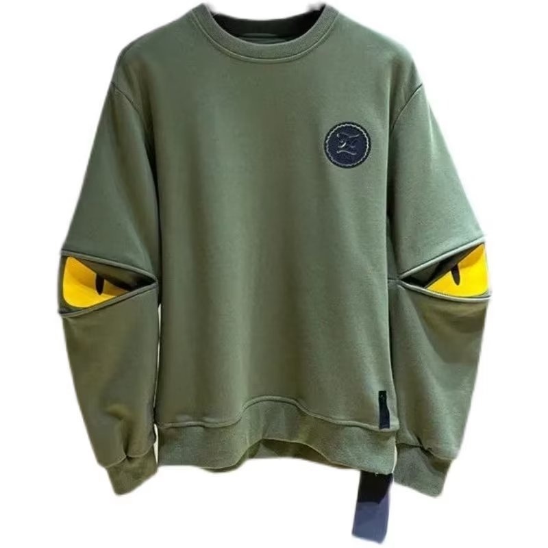 Áo Nỉ Dài Tay Cổ Tròn Phong Cách hip hop Mỹ Mới Cho Nam