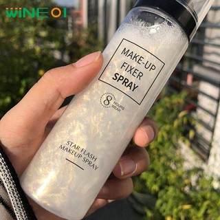 100ml Galaxy Make-up Spray Thiết lập lâu dài Dưỡng ẩm Hydrating Oil Control Matte Finish Spray wine01