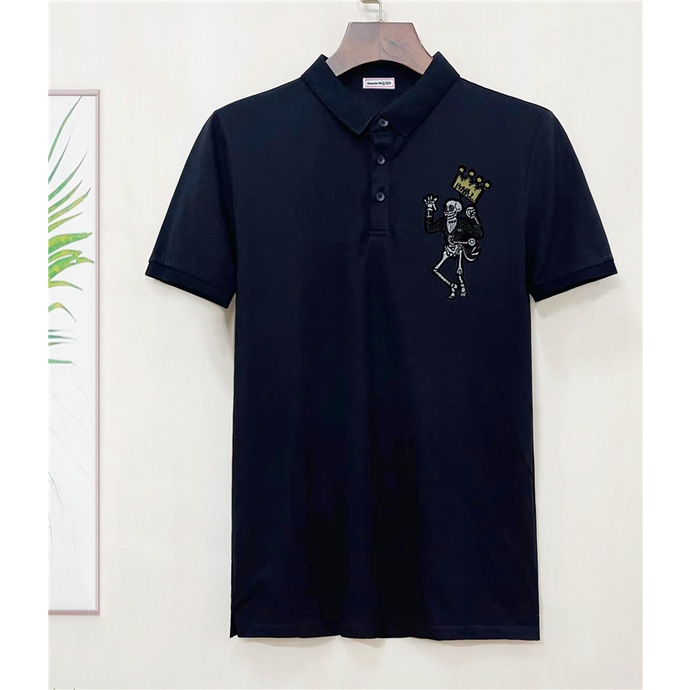 Áo Thun polo cotton Thêu Họa Tiết Mới Cho Nam Size s-4xl a1exander mcque