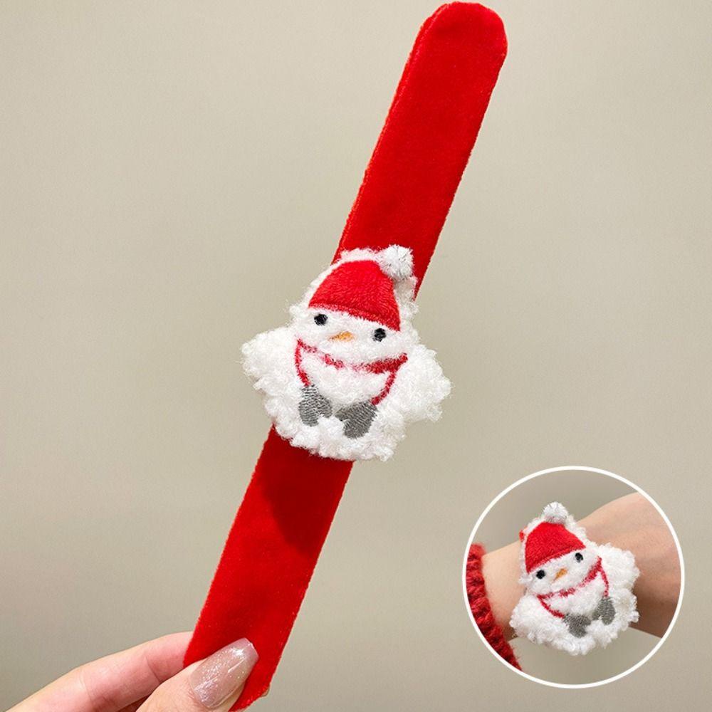 Vòng Đeo Tay Lông Nhung Họa Tiết Hoạt Hình Ông Già Noel dallas1 Giáng Sinh