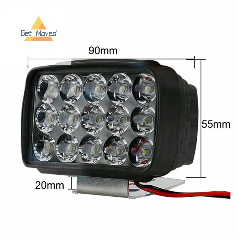 Đèn Pha Xe Máy 15 Bóng led 1000lm atv Uv Mới