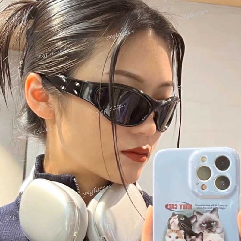 Mới Kính Mát Mắt Mèo Phong Cách hip hop punk y2k Dành Cho Nam Và Nữ