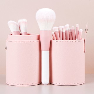 12 chiếc cọ trang điểm lông mềm cao cấp/bộ cọ trang điểm màu hồng