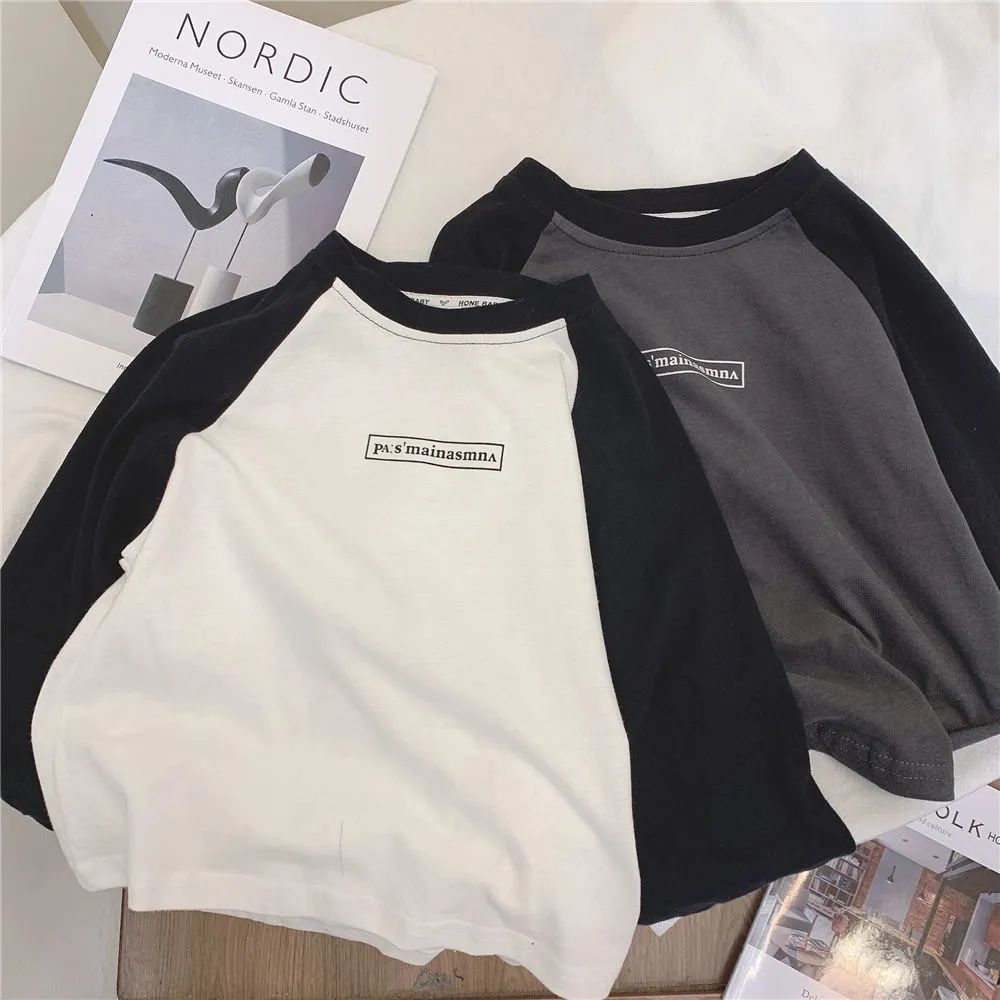 Áo Thun Tay Dài Chất Liệu cotton Thời Trang Xuân Thu 2023 Cho Bé Trai
