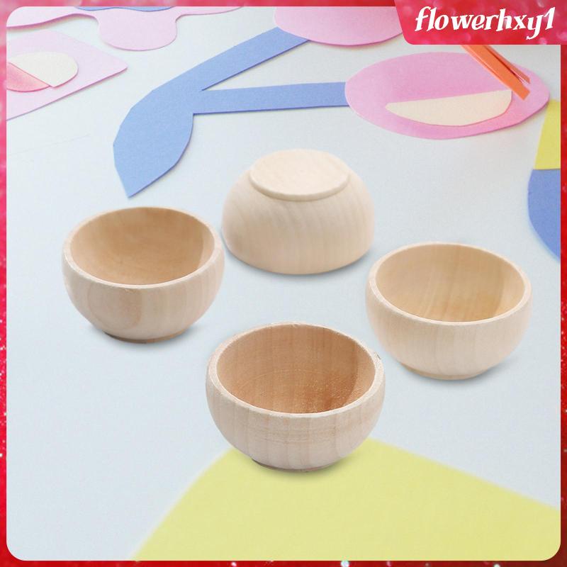 Bộ 4 Tô Gỗ Đồ Chơi Tự Vẽ Cho Bé