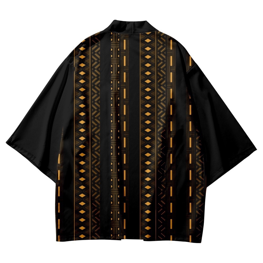 Plus Áo Khoác kimono Tay Lỡ 3 / 4 Phong Cách Nhật Bản Cho Nam Nữ
