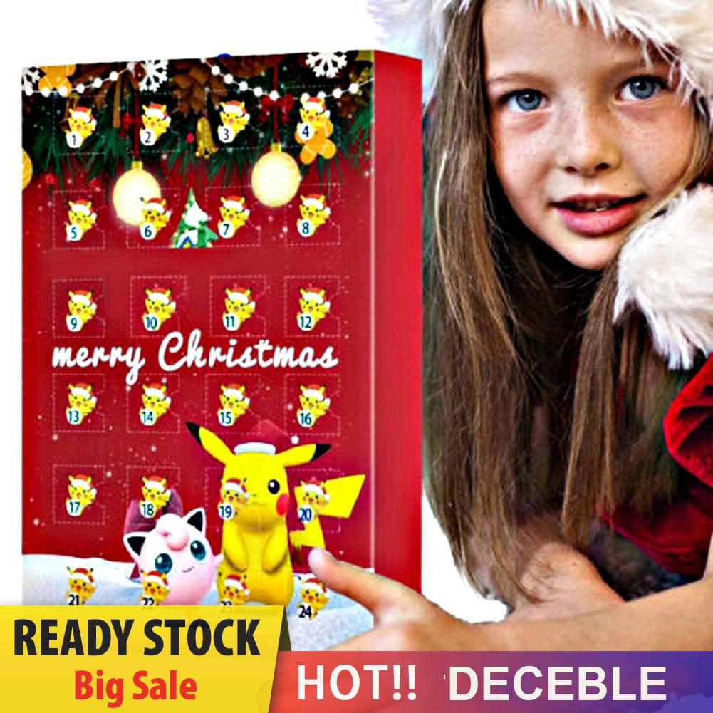 Lịch Đếm Ngược 24 Ngày Hình Hộp Bí Ẩn pokemon Giáng Sinh Đếm Ngược