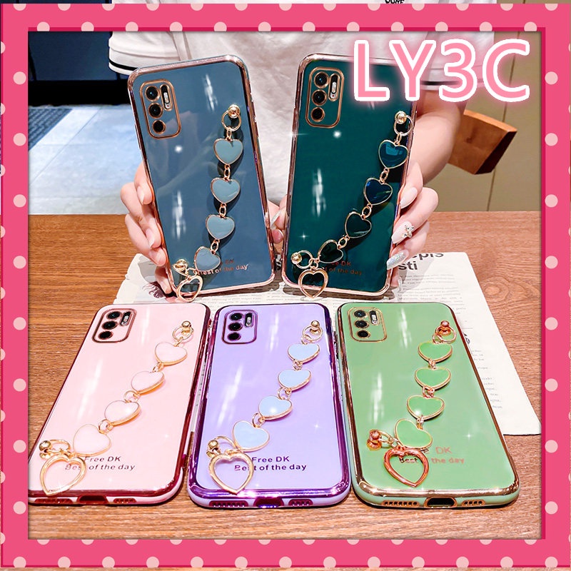 Ôp Điện Thoại Silicon Trái Tim Kèm Dây Đeo Cho xiaomi redmi note 11 11s 10 10s 9 9t 9c 9s 9a 8 8a 8t 7a poco m4pro x3 Ốp