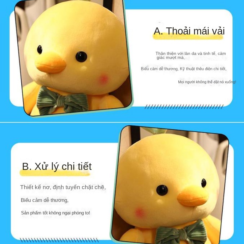 Gấu bông gà vàng cao cấp - Gà vàng thắt nơ nhồi bông kích cỡ 25cm thú bông