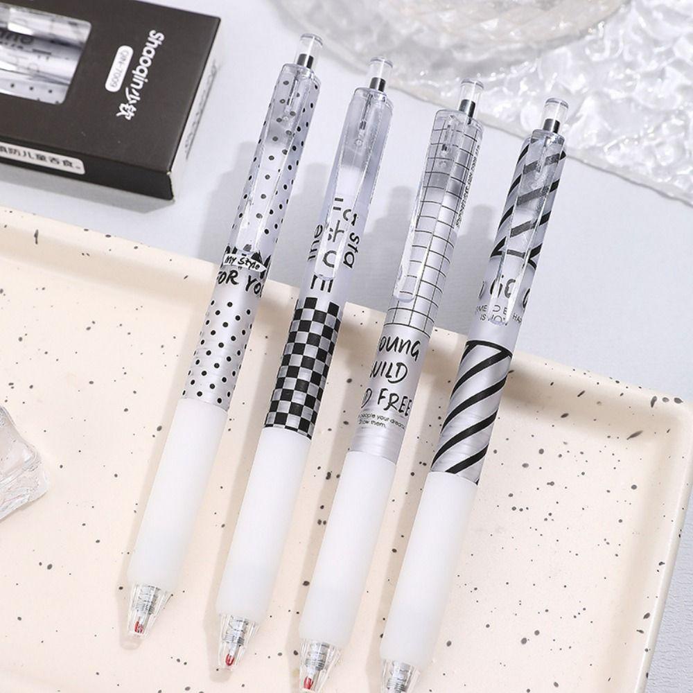 Set 4 Bút Mực gel Ngòi 0.5mm Mực Đen Nhanh Khô