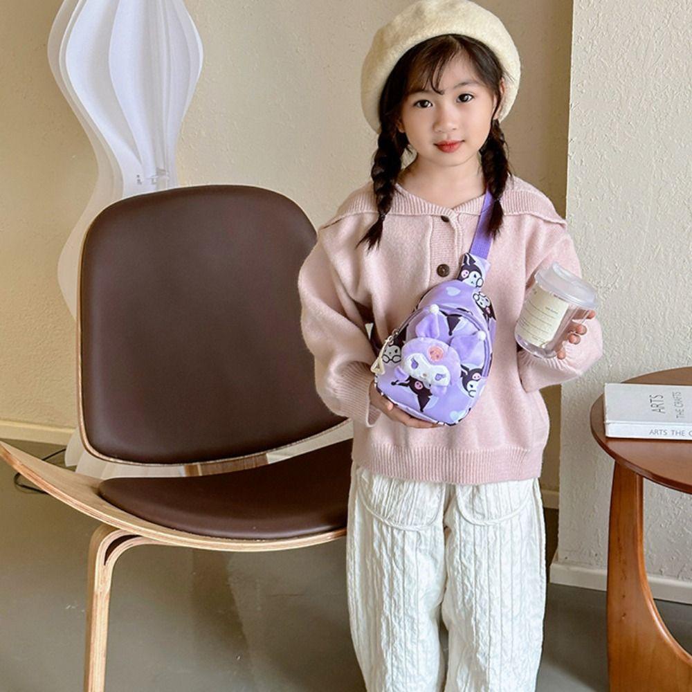 Shanhai kuromi Túi Đeo Chéo Hình Mèo Hoạt Hình Dễ Thương