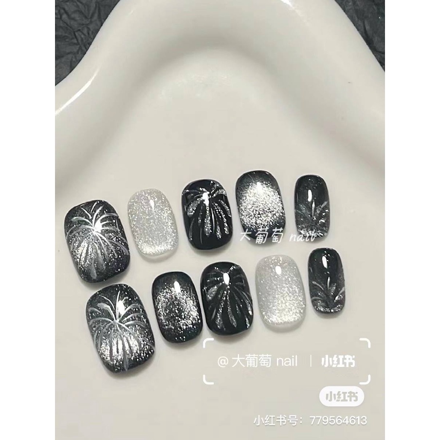 Sticker Lụa Nổi 5D | Pháo Hoa Tết 2024 | Hình Dán Móng Tay