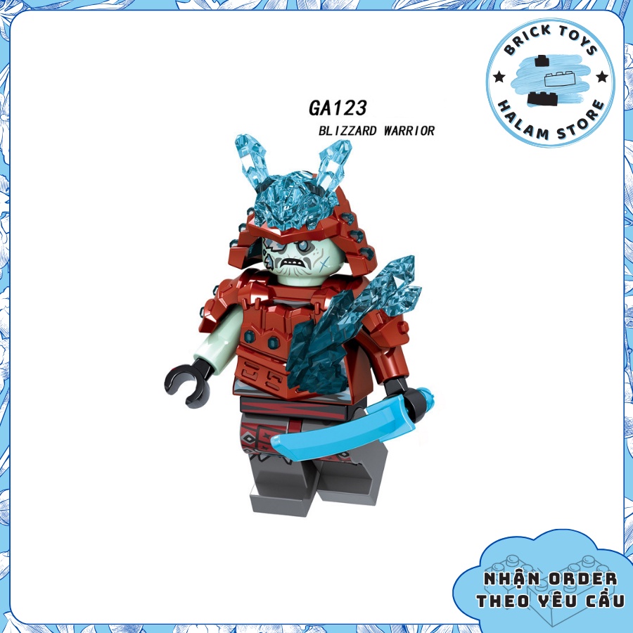 Đồ chơi lắp ráp minifigures Ninjago season 11 GA123-130 | Lắp ghép xếp hình nhân vật phản diện đội quân băng